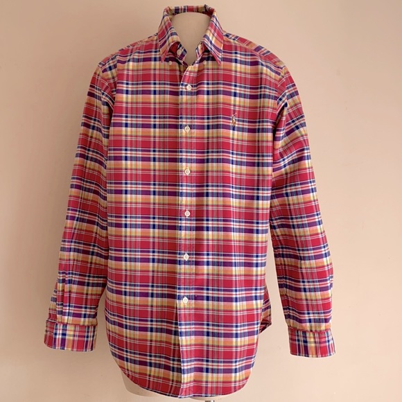 Ralph Lauren Other - New Ralph Lauren plaid pink shirt Medium classic fit NWT